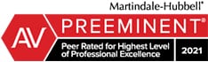 martindale-hubbell preeminent 2021 logo